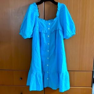 This is a Blue/Teal Stoney Clover summer dress